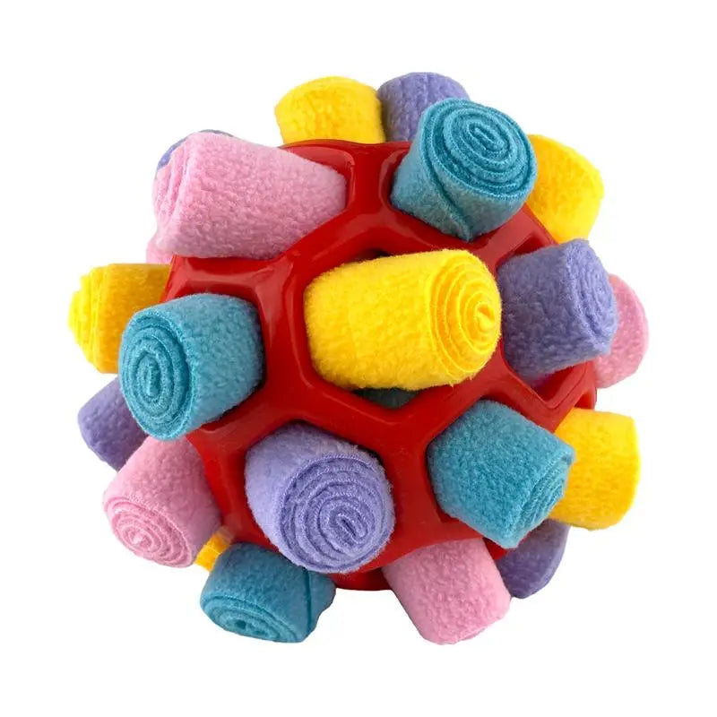 Interactive Dog Snuffle Ball Toy - Food-Dispensing Fun for Training and Play!