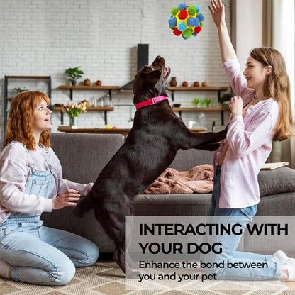 Interactive Dog Snuffle Ball Toy - Food-Dispensing Fun for Training and Play!
