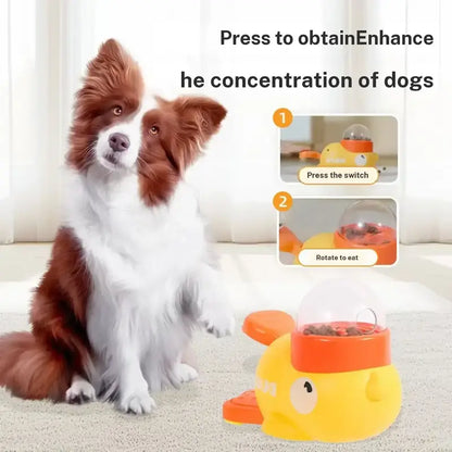 Interactive Duck-Shaped Cat Puzzle Treat Dispenser - Fun IQ Training Toy for Cats & Small Dogs, Durable Slow Feeder for Enrichment & Exercise, Perfect Pet Gift!