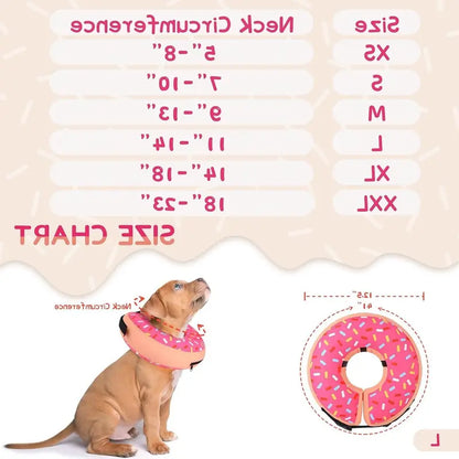 Soft Recovery Inflatable Dog Collar - Comfortable E-Collar Alternative for Small, Medium & Large Dogs After Surgery