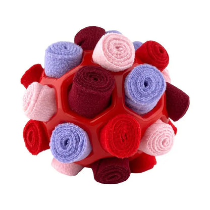 Interactive Dog Snuffle Ball Toy - Food-Dispensing Fun for Training and Play!