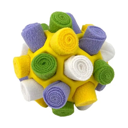 Interactive Dog Snuffle Ball Toy - Food-Dispensing Fun for Training and Play!