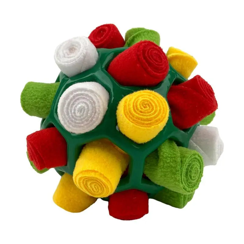 Interactive Dog Snuffle Ball Toy - Food-Dispensing Fun for Training and Play!