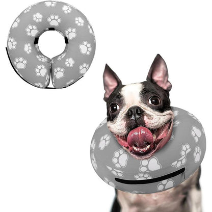 Soft Recovery Inflatable Dog Collar - Comfortable E-Collar Alternative for Small, Medium & Large Dogs After Surgery
