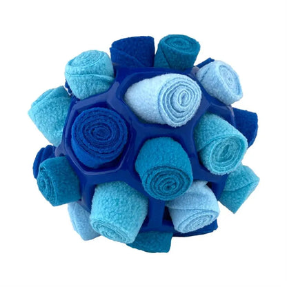 Interactive Dog Snuffle Ball Toy - Food-Dispensing Fun for Training and Play!