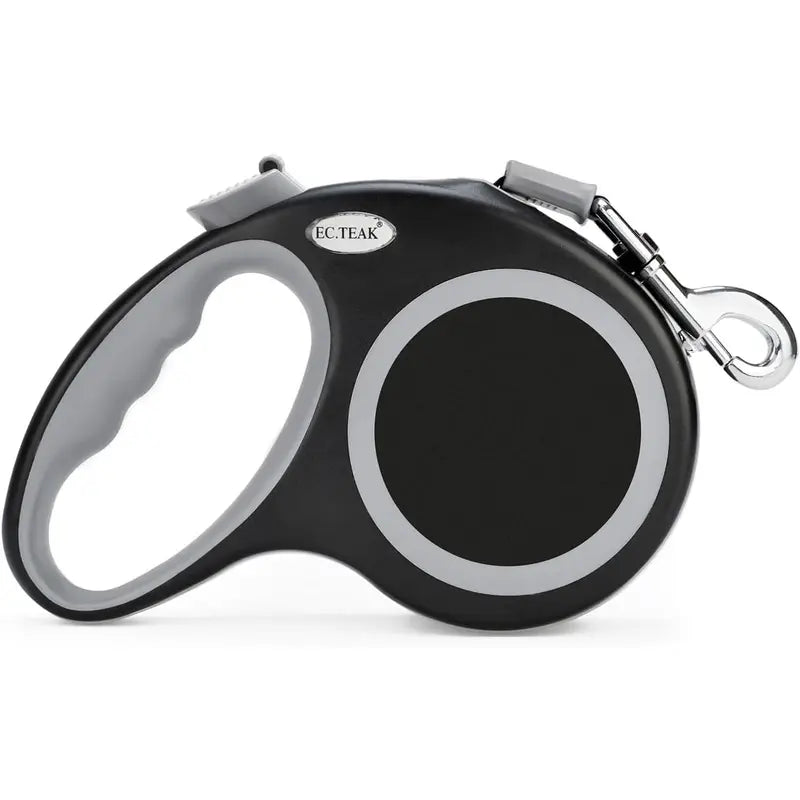 Heavy Duty Retractable Dog Leash - 26 FT for Large Dogs up to 110 Lbs, Tangle-Free Nylon Tape with One-Handed Brake & Lock, Perfect for Medium to Large Breeds (Black)
