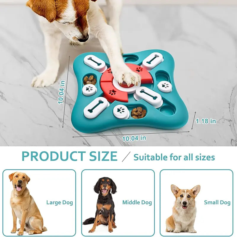 PETSTA Interactive Dog Puzzle Toys - Treat Dispensing IQ Training & Brain Stimulation for Dogs, Puppies, and Cats - Perfect Gift for Pet Enrichment