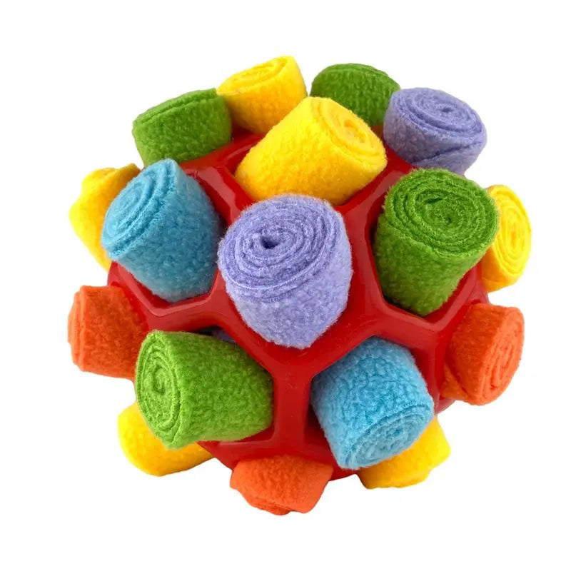 Interactive Dog Snuffle Ball Toy - Food-Dispensing Fun for Training and Play!