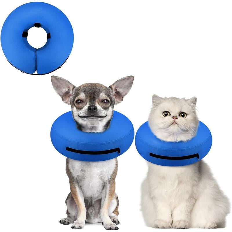 Soft Recovery Inflatable Dog Collar - Comfortable E-Collar Alternative for Small, Medium & Large Dogs After Surgery