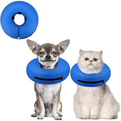 Soft Recovery Inflatable Dog Collar - Comfortable E-Collar Alternative for Small, Medium & Large Dogs After Surgery