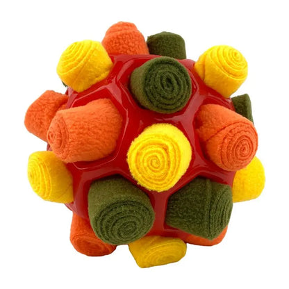 Interactive Dog Snuffle Ball Toy - Food-Dispensing Fun for Training and Play!