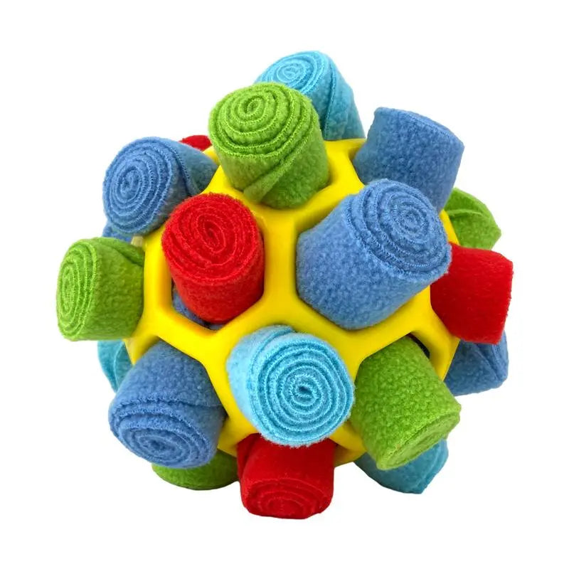 Interactive Dog Snuffle Ball Toy - Food-Dispensing Fun for Training and Play!