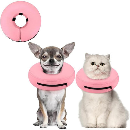 Soft Recovery Inflatable Dog Collar - Comfortable E-Collar Alternative for Small, Medium & Large Dogs After Surgery