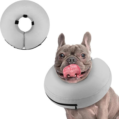 Soft Recovery Inflatable Dog Collar - Comfortable E-Collar Alternative for Small, Medium & Large Dogs After Surgery