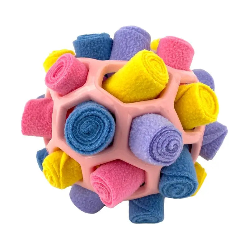 Interactive Dog Snuffle Ball Toy - Food-Dispensing Fun for Training and Play!