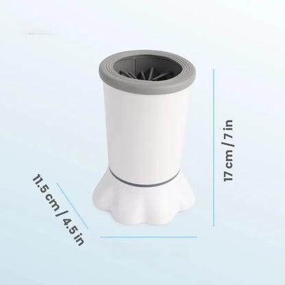 Allforpaws Automatic Electric Dog Paw Cleaner Cup - Soft Silicone Brush, Dual Speed (2 Cleaning Speeds), Mud Removal, Suction Cup Bottom, Portable Clean Station, Simple to Use & Maintain