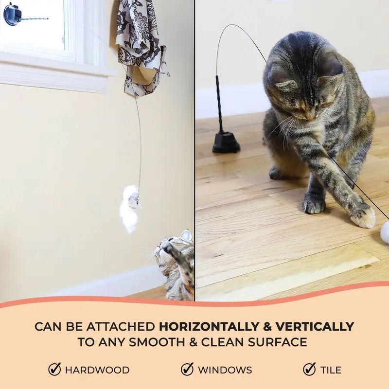 Engaging Interactive Bird Simulation Toy Set for Cats