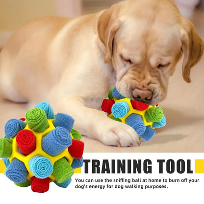 Interactive Dog Snuffle Ball Toy - Food-Dispensing Fun for Training and Play!
