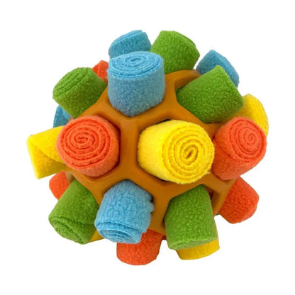 Interactive Dog Snuffle Ball Toy - Food-Dispensing Fun for Training and Play!