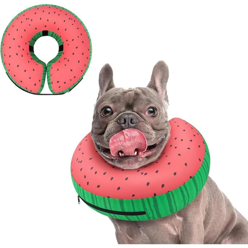Soft Recovery Inflatable Dog Collar - Comfortable E-Collar Alternative for Small, Medium & Large Dogs After Surgery