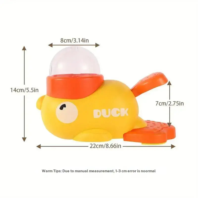 Interactive Duck-Shaped Cat Puzzle Treat Dispenser - Fun IQ Training Toy for Cats & Small Dogs, Durable Slow Feeder for Enrichment & Exercise, Perfect Pet Gift!